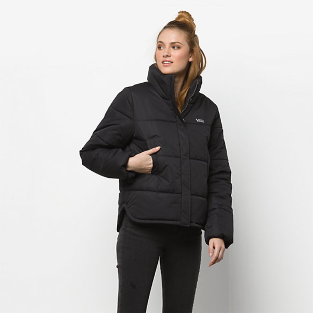 VANS GALACTIC PUFFER JACKET BLACK SIZE SMALL